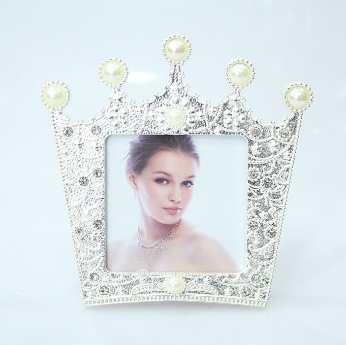 轻奢皇冠金属相框婚纱影楼家居摆台