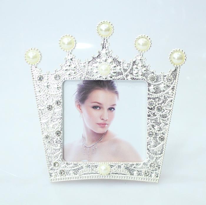 轻奢皇冠金属相框婚纱影楼家居摆台详情图5