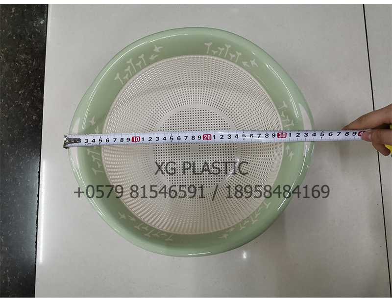 新款大号米筛加厚厨房收纳篮洗菜篮洗米篮水果篮塑料时尚沥水篮详情图1