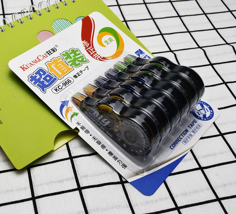 Kuangcai Correction Tape KC-966 public Funds Correction Tape 6 decoration correct tapes Discounted decoration public funds Correction tapes details Picture
