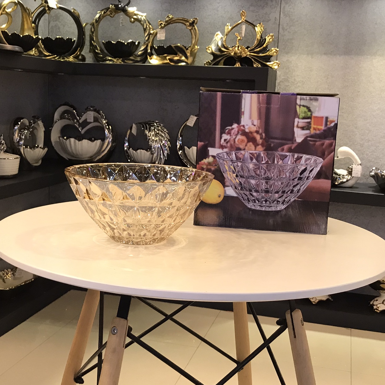 Glass Fruit Tray Amber Dsw2027-10 Application Scenario