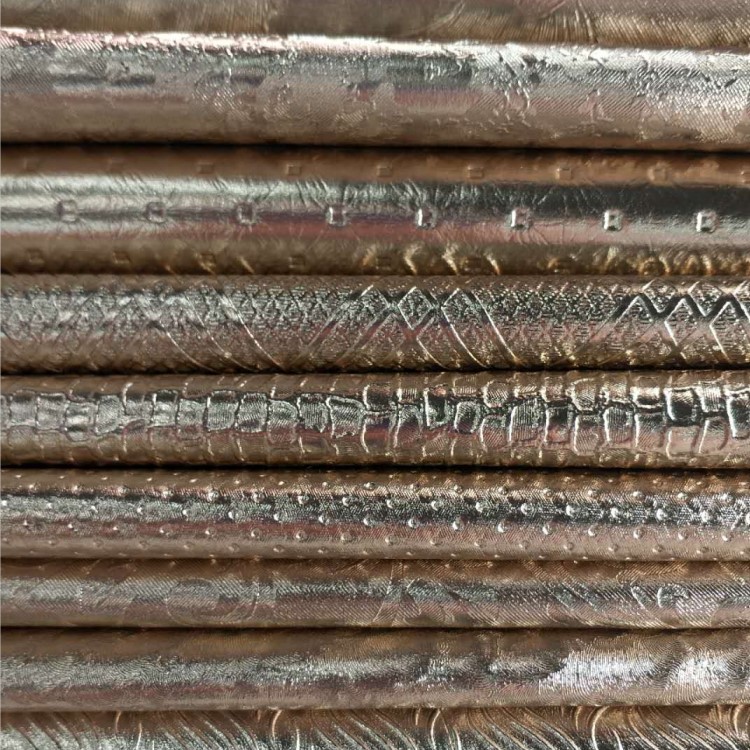 Metal embossed multi-style PVC leather material packaging leather bag leather decorative leather fabric detail image 3