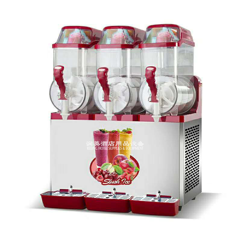 商用雪融机三缸雪泥机冷饮机冰沙机雪粒饮料机单缸详情图2