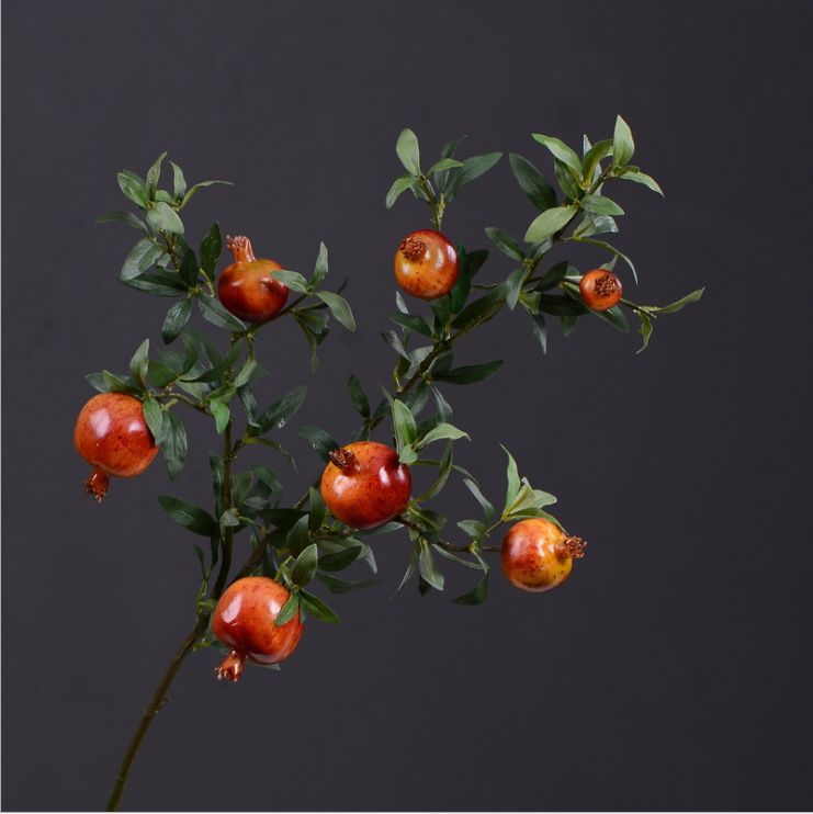 Yiwu Selection living room simulation pomegranate artificial flower simulation flowers home decorations fake flowers living room table arrangement flower art thumbnail
