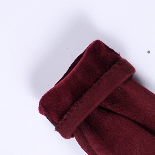 Factory wholesale extended anti-slip touch screen gloves, five-finger warm autumn and winter imitation rabbit fleece finger anti-slip gloves Specification image