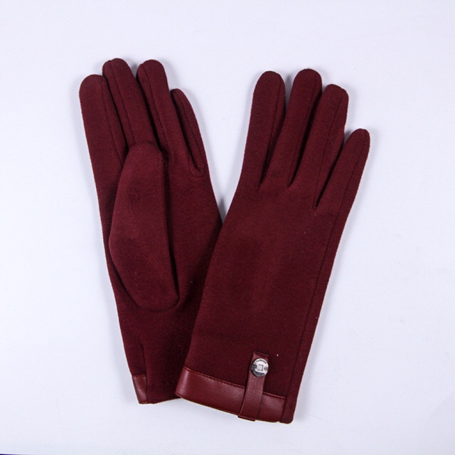 Factory wholesale extended anti-slip touch screen gloves, five-finger warm autumn and winter imitation rabbit fleece finger anti-slip gloves