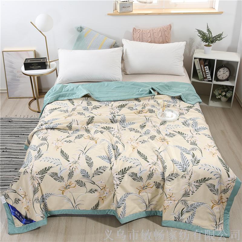 Yiwu Good Goods 2020 New Imitation Tencel Summer Cool Quilt details Picture