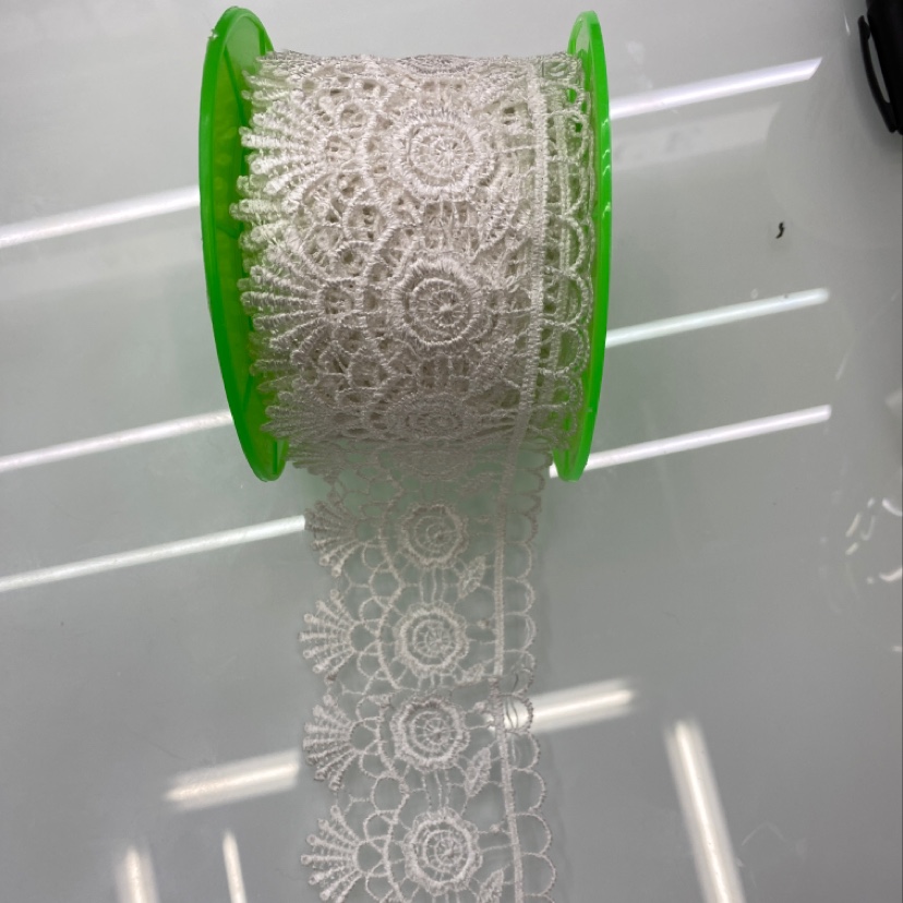 涤光花边条码白底实物图