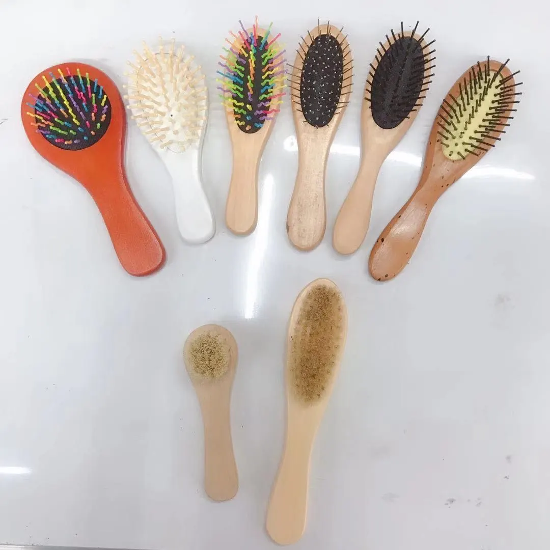 Longfa salon Factory direct sales of new large board combs, airbag massage combs, health care combs, hair smoothing combs and wooden combs detail image 10