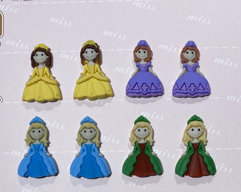 Lovely patches - Princess DIY resin patches lovely shoes flowers, mobile phone shell accessories, buttons, hats, clothing accessories, stationery patches, hair accessories, earrings, necklaces, bracelets, rings and other accessories