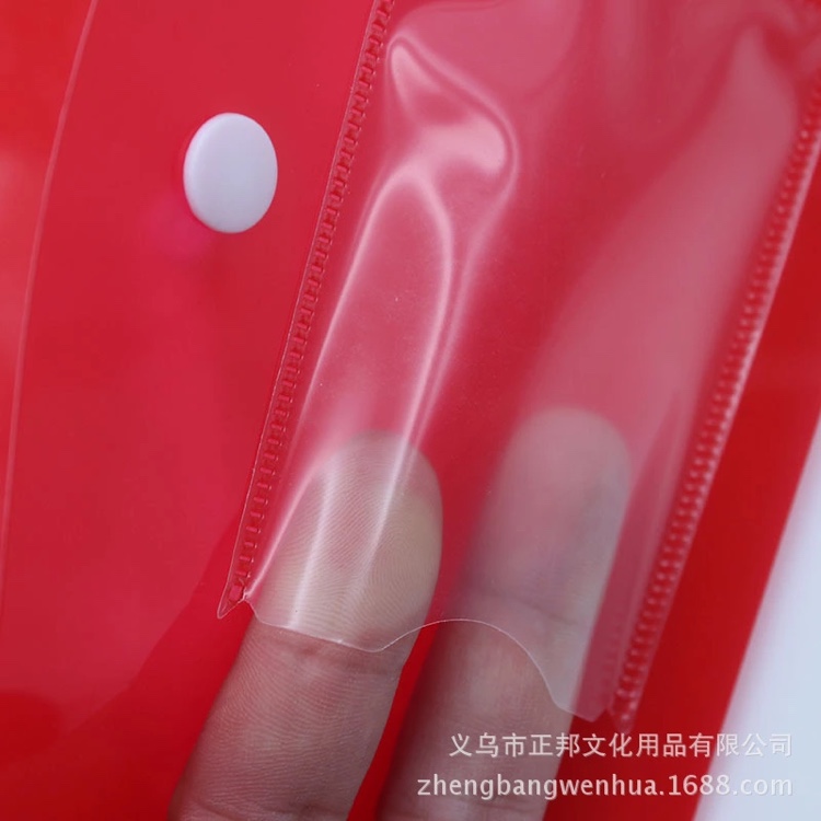 PP thickened transparent multi-color file bag W-280mic, FC Item Picture