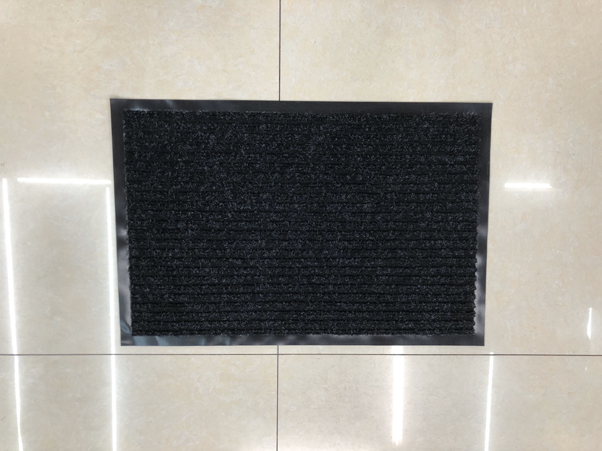 Double Stripe Pvc Anti-Slip Mud Pad 38*58Cm Specification drawing