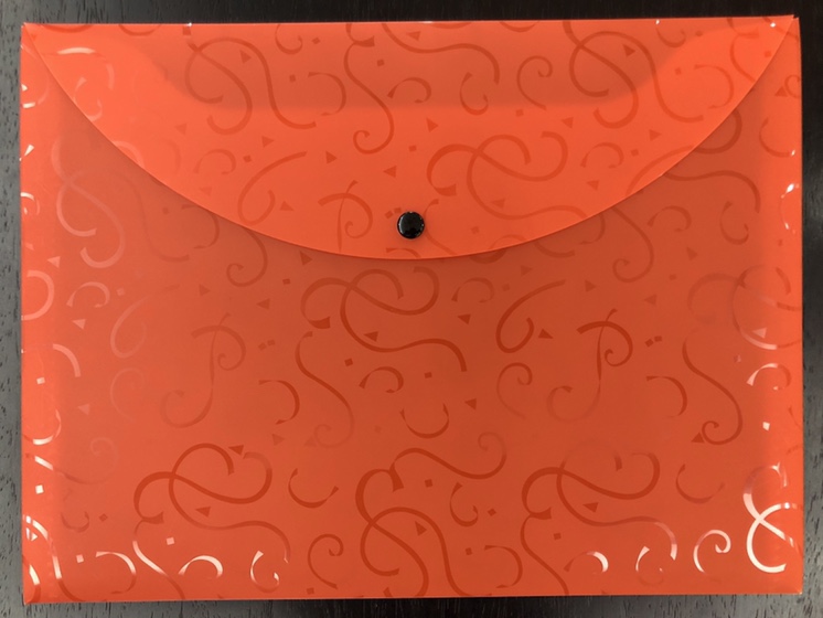 PP chrysanthemum pattern thickened iron buckle file bag, fashionable, colorful and of superior quality, FC