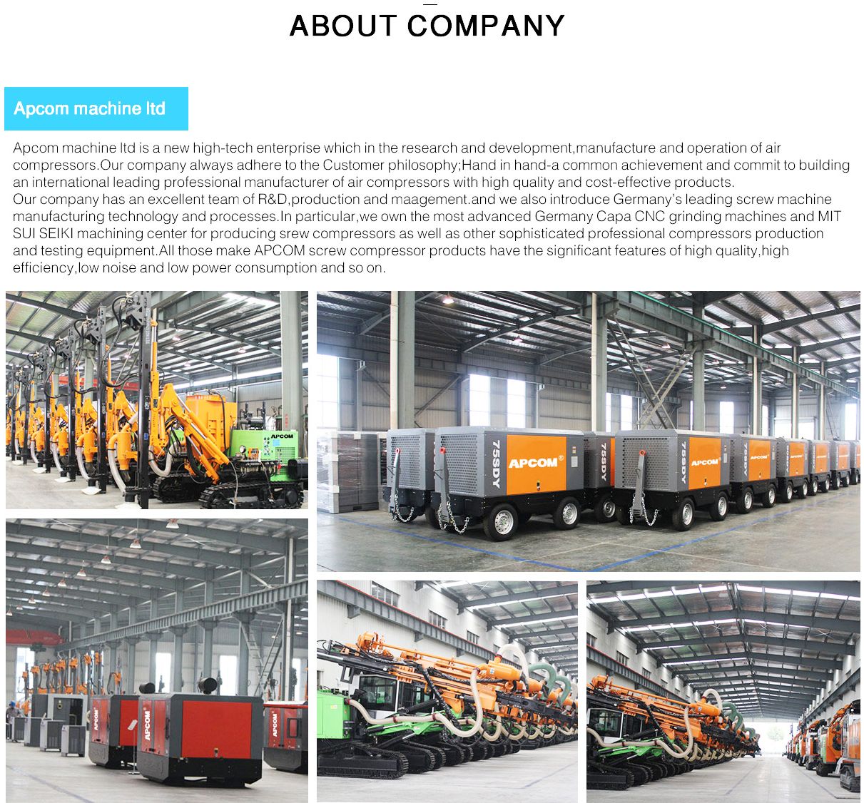 Shanghai Opec Air Compressor Drilling Rig Factory Direct Sales describe pic - 2
