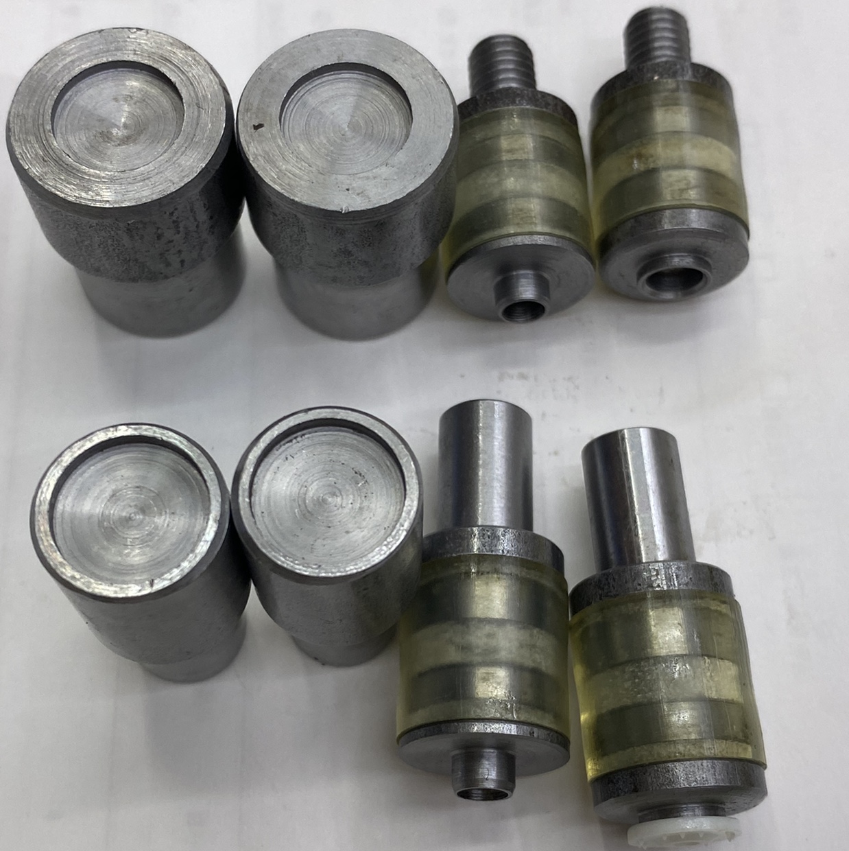 现货塑料四合扣T3/T5/T8打扣磨具手动电动半电动安装配件白底实物图