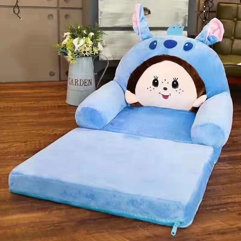 宝宝1-2岁三层小沙发床折叠可拆洗可爱卡通座椅幼儿园午睡沙发床详情9