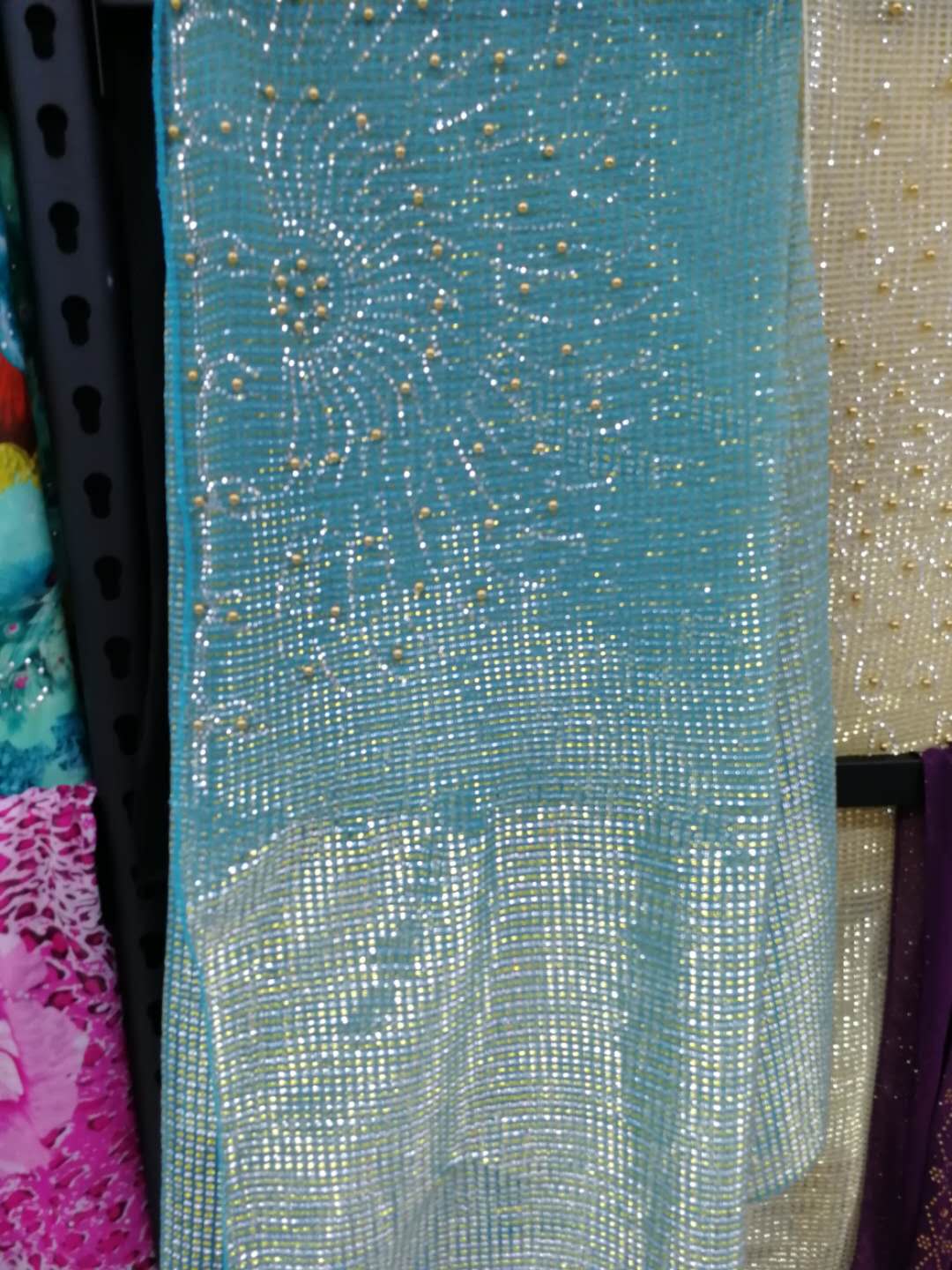 新款纯色纱巾女士长款丝巾披肩披巾时尚加大围巾