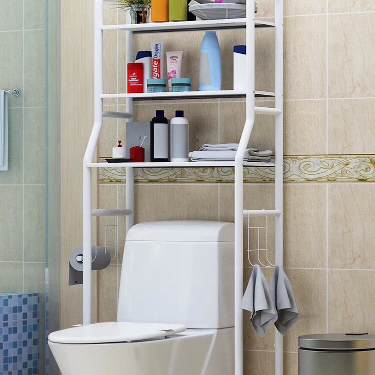 Washing machine storage rack over toilet, toilet, bathroom, balcony thumbnail