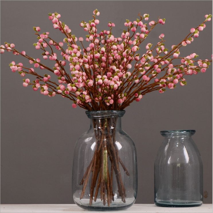 Wholesale of artificial ginkgo nuts, artificial flowers, home decorations, living room and dining room flower arrangements, floral art, artificial berries and fruits Item Picture