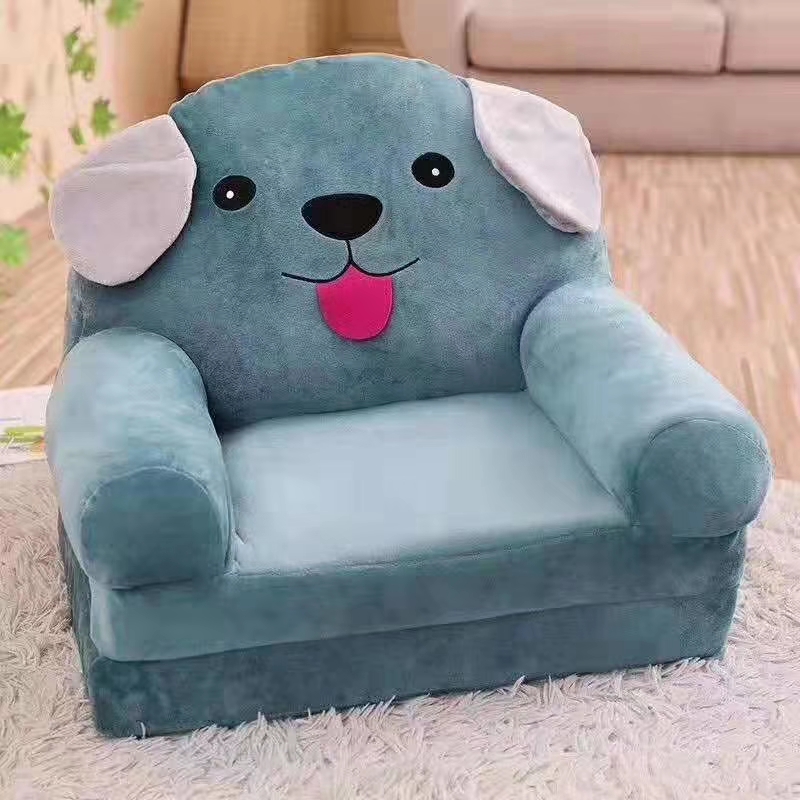 宝宝1-2岁三层小沙发床折叠可拆洗可爱卡通座椅幼儿园午睡沙发床详情7