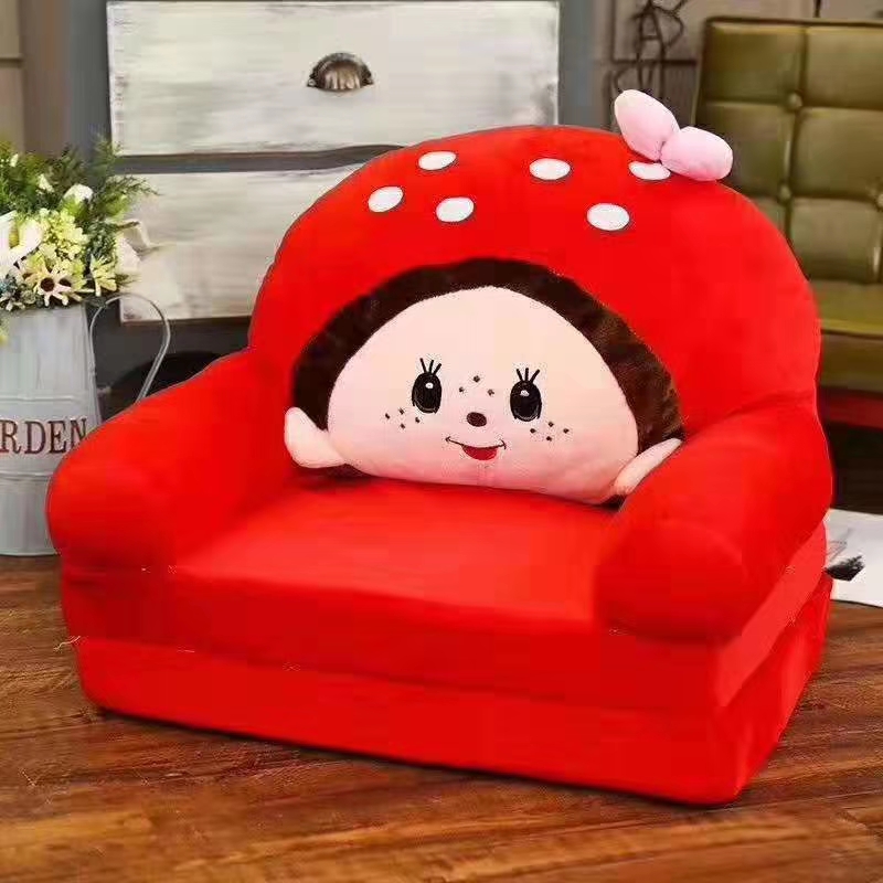 宝宝1-2岁三层小沙发床折叠可拆洗可爱卡通座椅幼儿园午睡沙发床详情8