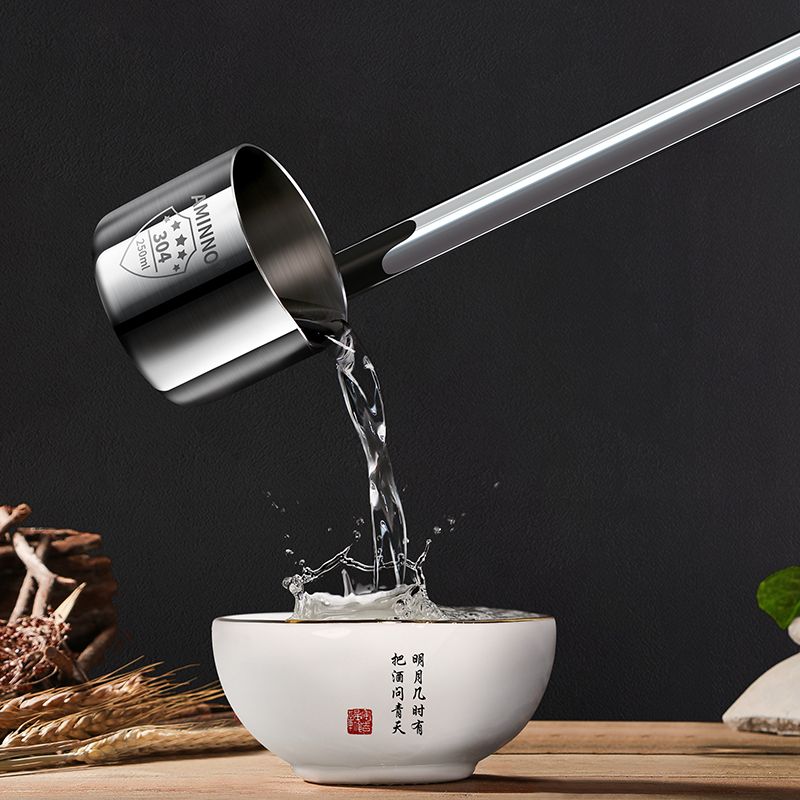 Wholesale 304 stainless steel wine whisker, Emino wine whisker, funnel wine whisker, scoop wine, oil whisker, 2 liang Item Picture