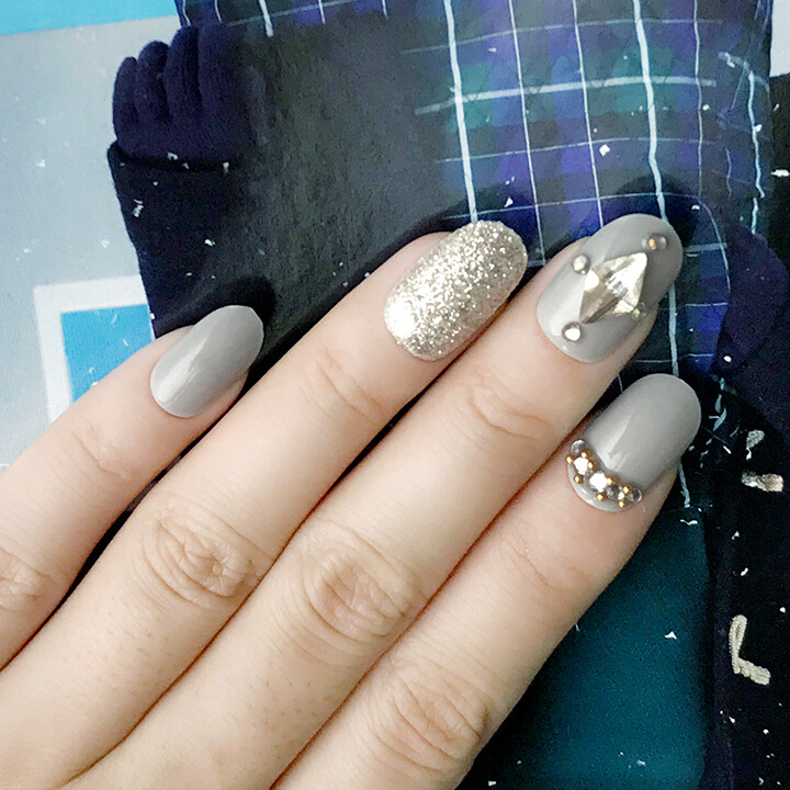 3D fashion bride nail, diamond-encrusted false nail clips, nail art piece set, decorative adhesive backing, discounted goods, diamond-encrusted round head wearable nail pic 4