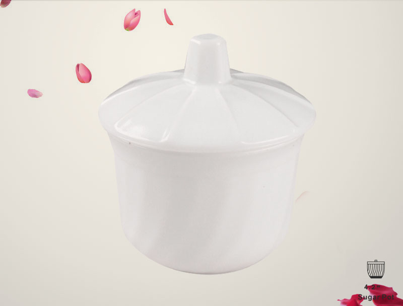 sugar pot, White Jade glass sugar pot, Yiwu Quality Product -TZ40 pic 1