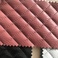 家厂直销人造革0.8厚拉毛底PVC荔枝纹卷材绣花斜格子刺绣海绵起包布适用于箱包皮带家装床头背景墙上装饰白底实物图