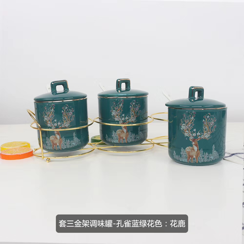 陶瓷调味罐套装产品图