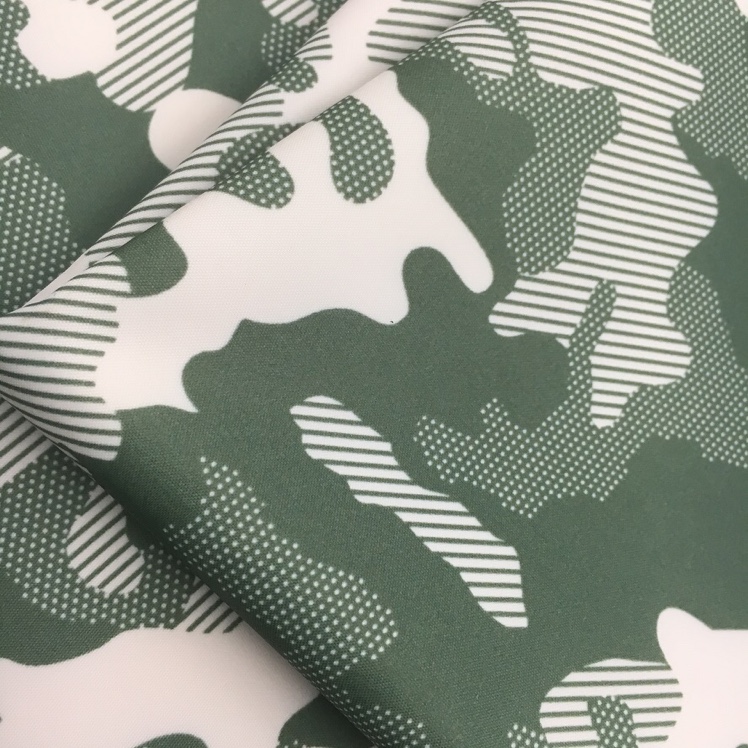 Inflatable fabric, peach skin velvet polyester taffeta printed bath tub ice pad fabric Item Picture