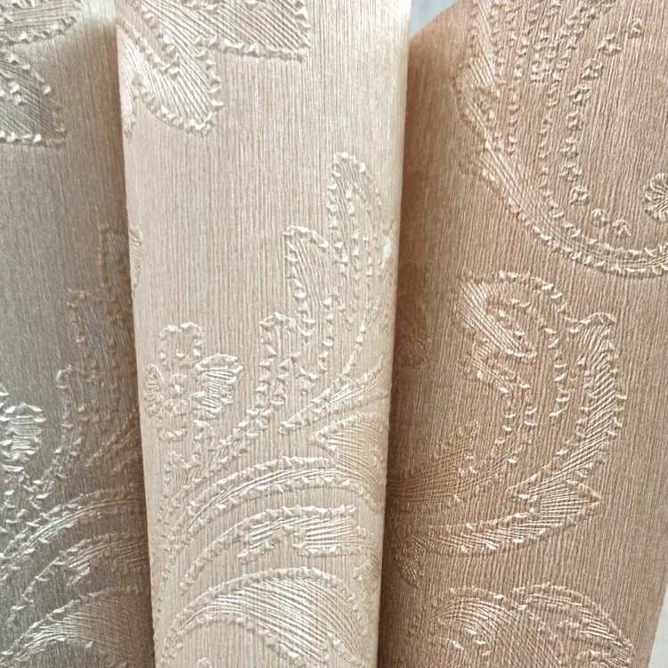 Cross-shaped fabric eco-friendly embroidered European-style wall fabric for hotel, home, bedroom, living room and dining room background walls detail image 1
