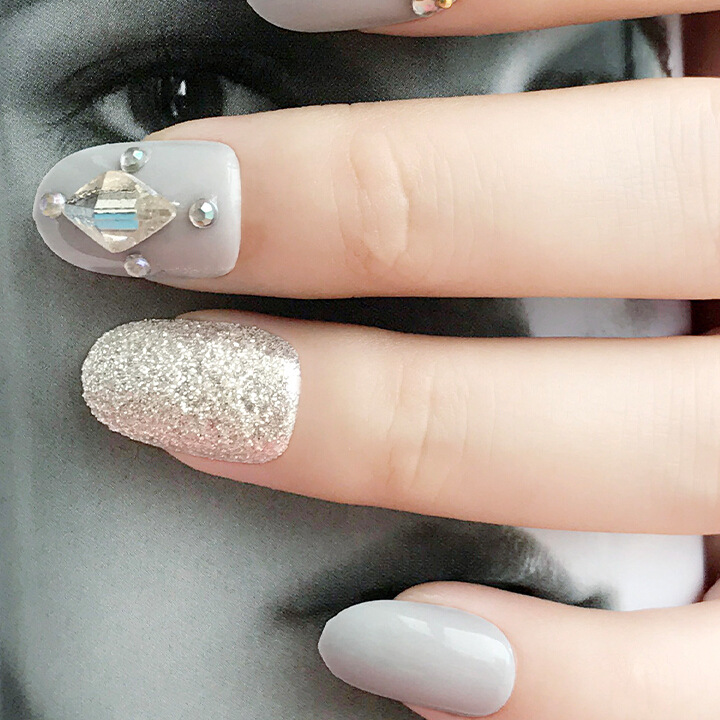 3D fashion bride nail, diamond-encrusted false nail clips, nail art piece set, decorative adhesive backing, discounted goods, diamond-encrusted round head wearable nail pic 5