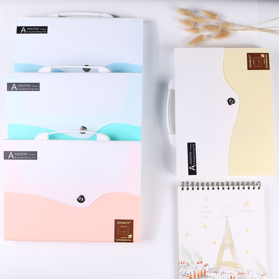 13层手提风琴包多层文件夹分类学生资料试卷收纳袋高档资料册