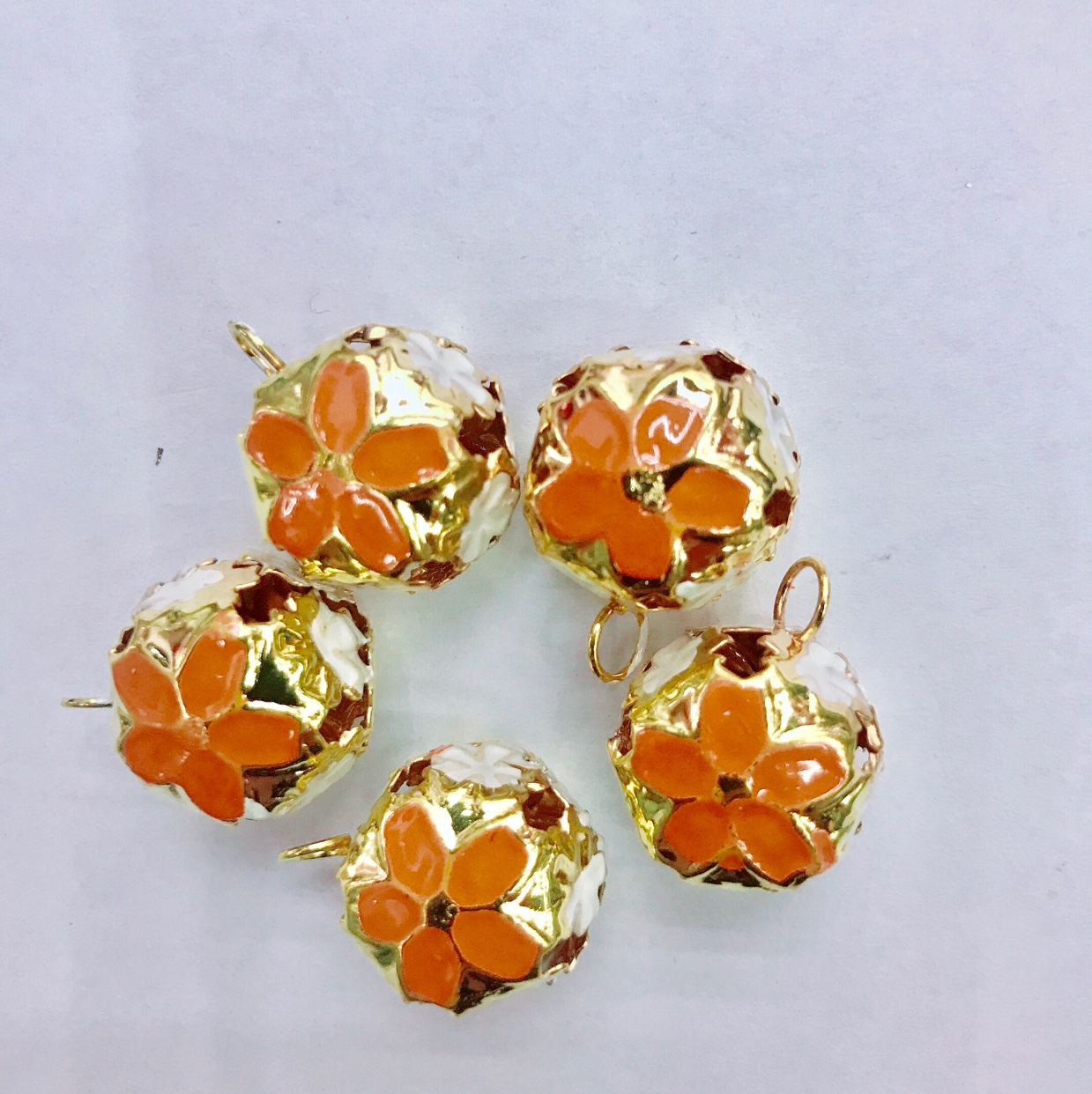 diy accessories, handicraft accessories, painted small bells, ethnic-style bells undefined