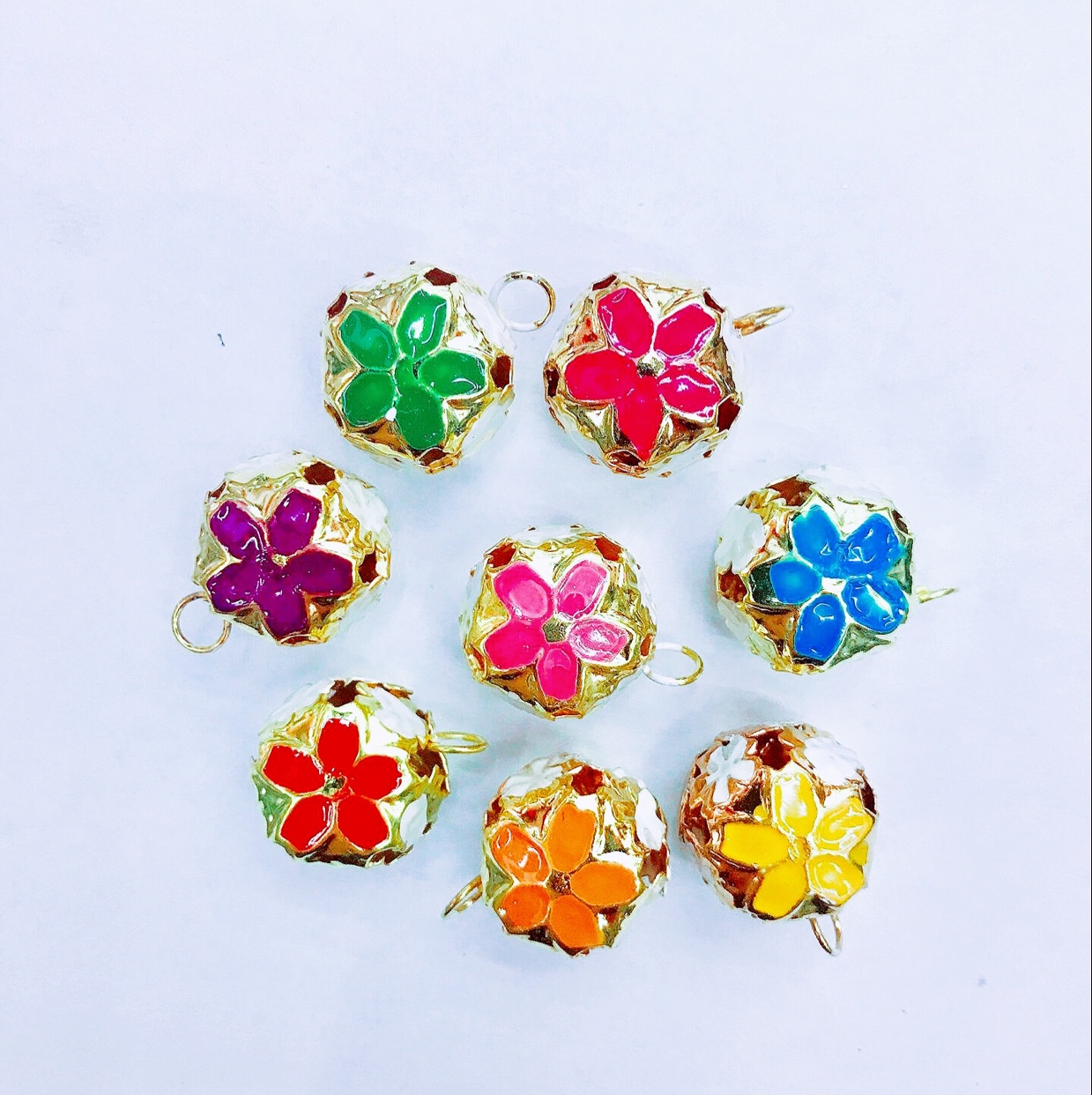 Diy accessories, handicraft accessories, painting small bell, ethnic wind bell thumbnail