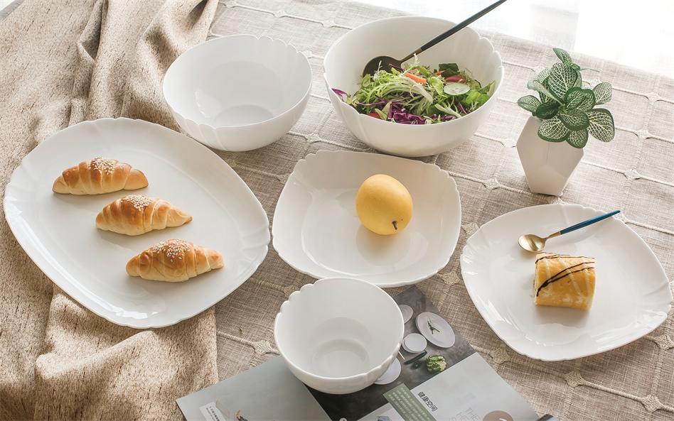 Heat-resistant glass bowls and plates for microwave ovens, good gifts for home use, and kitchenware from Yiwu pic 1