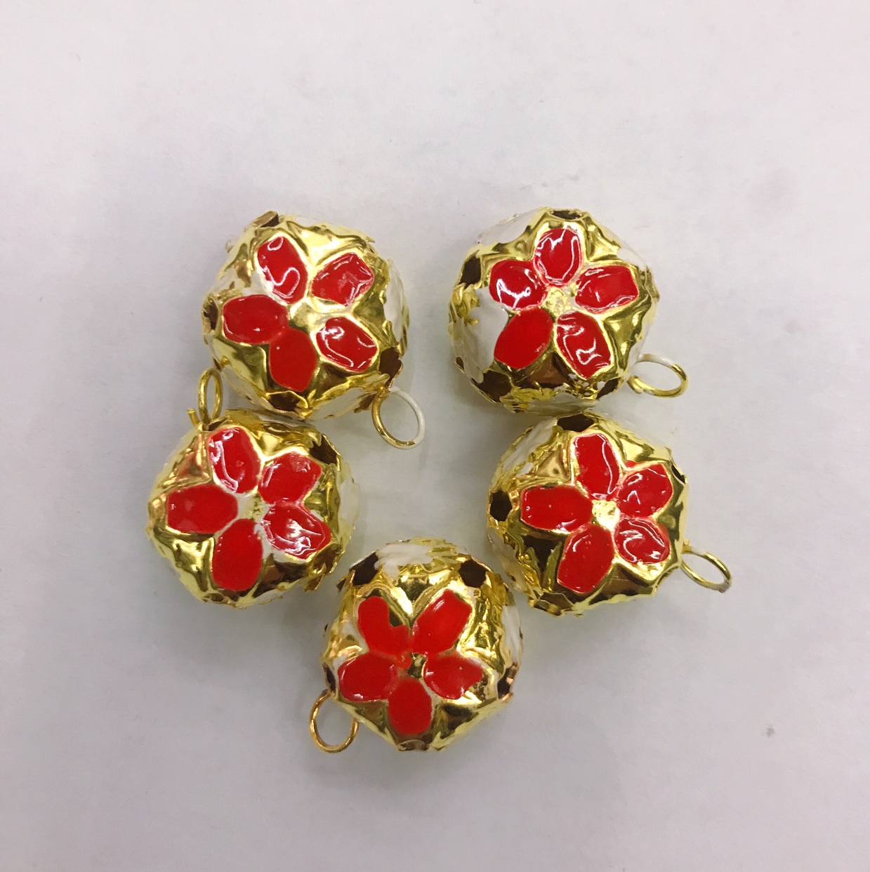 diy accessories, handicraft accessories, painted small bells, ethnic-style bells undefined