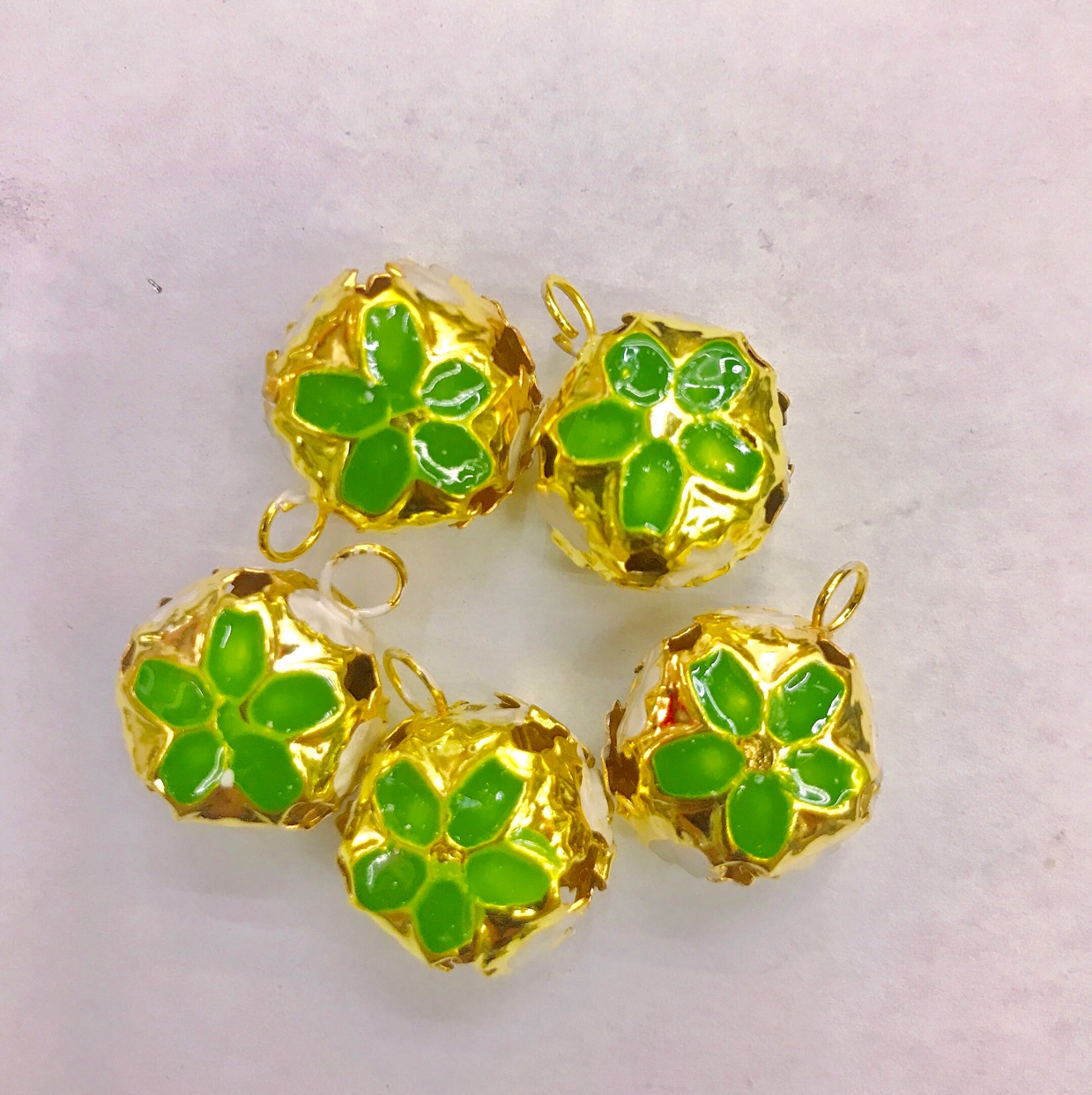 diy accessories, handicraft accessories, painted small bells, ethnic-style bells undefined