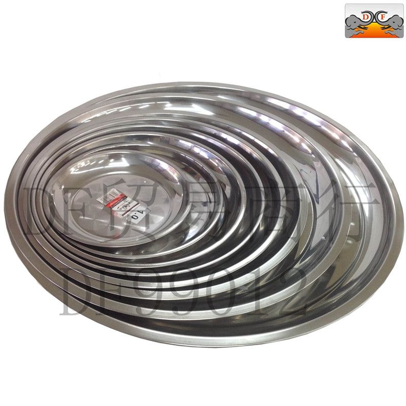 DF99012 stainless steel disc Thai inch plate 1.0 stainless steel tableware DF TRADING HOUSE thumbnail