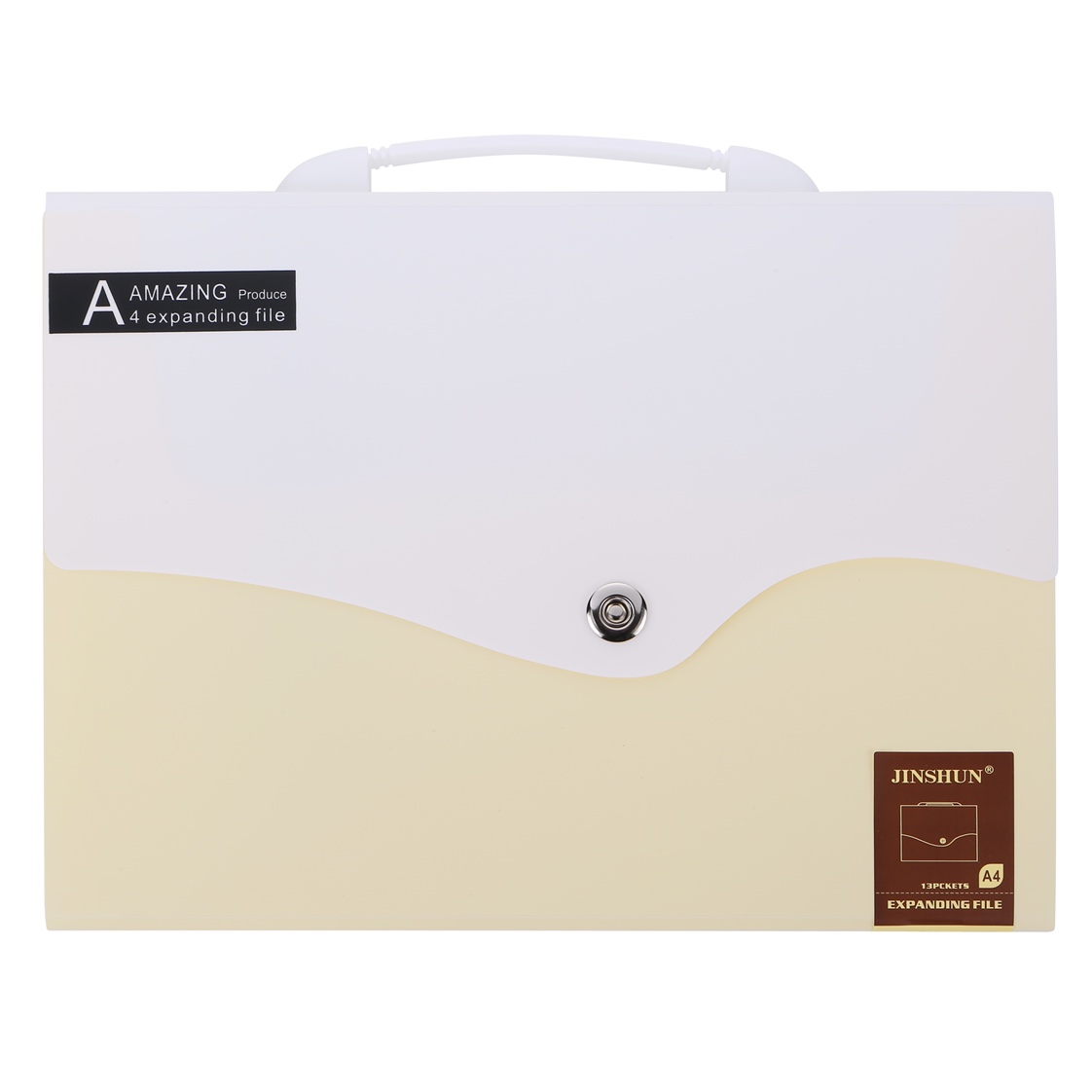 13层手提风琴包多层文件夹分类学生资料试卷收纳袋高档资料册产品图