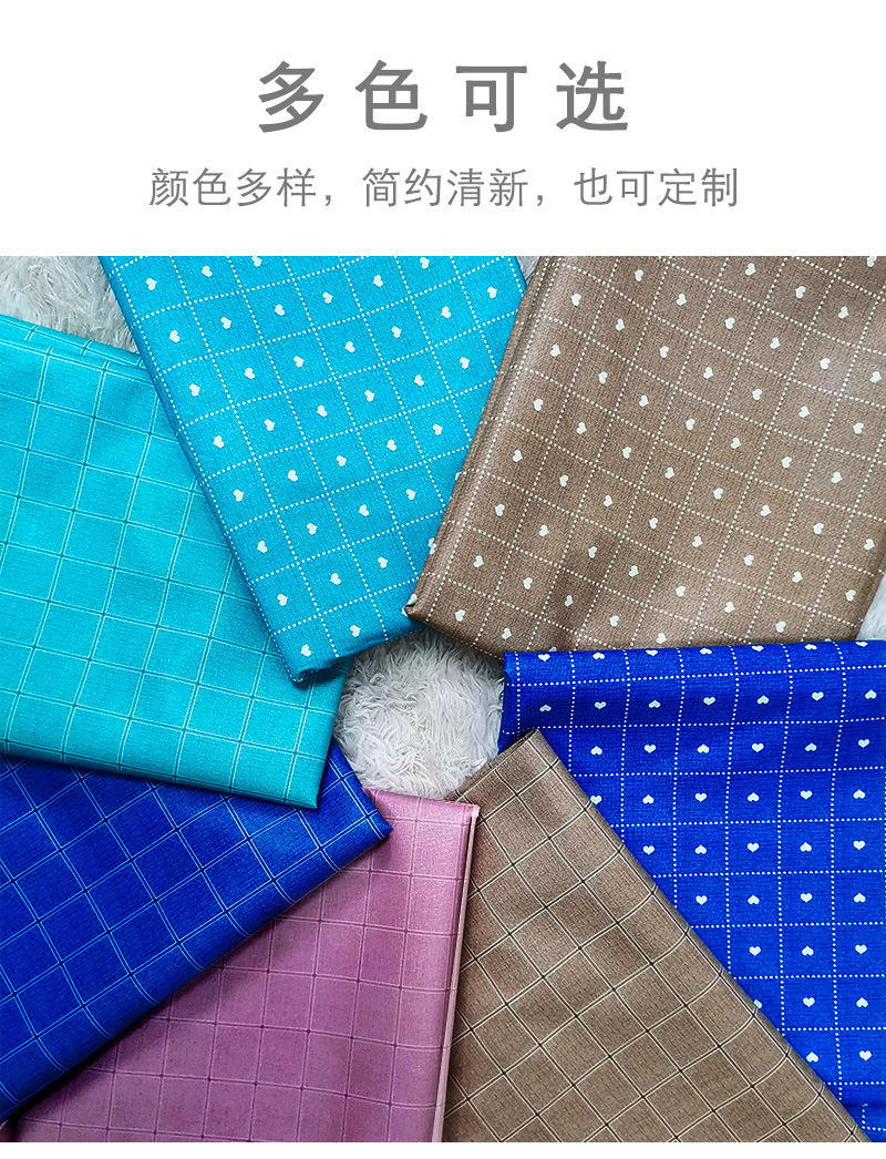 厂家直销批发防水防烫防油免洗环保桌布 北欧风家用格子布PVC桌垫详情图3