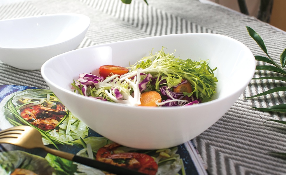 Glass plates, bowls, dishes, white jade, glass porcelain, opal glass tableware - green and environmentally friendly pic 3