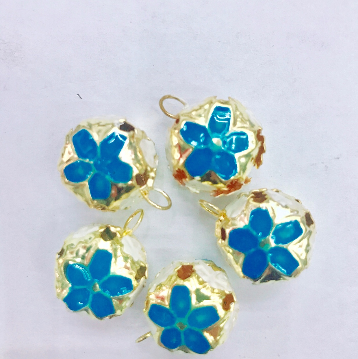 diy accessories, handicraft accessories, painted small bells, ethnic-style bells Application Scenario