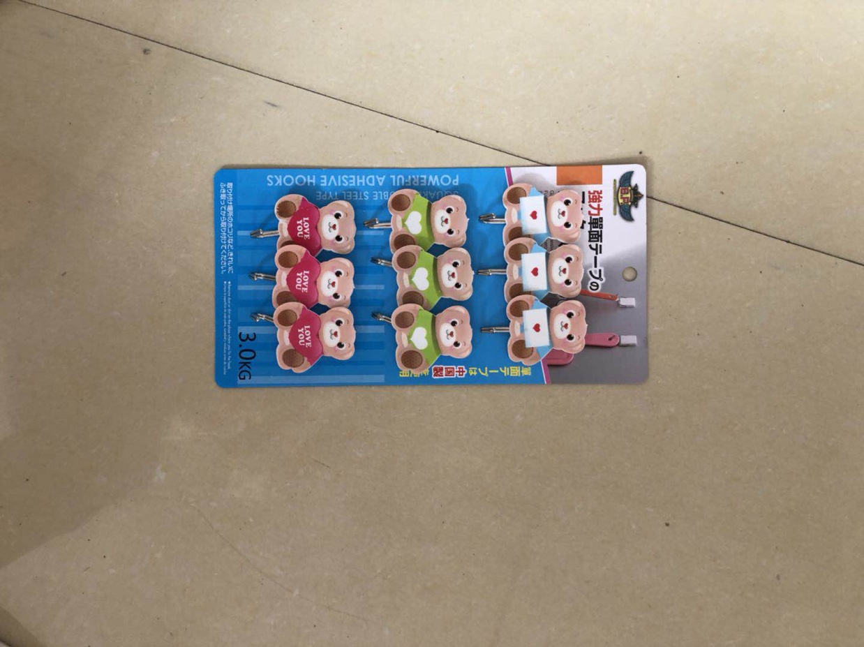 9pc粘钩  卡通混装