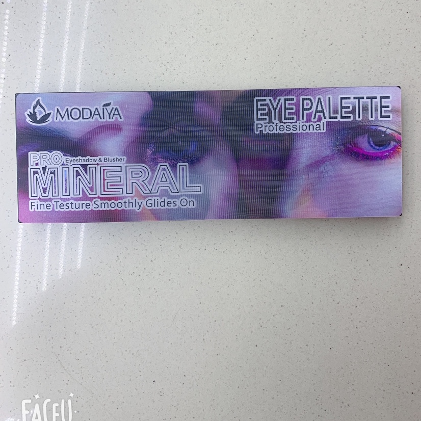 3D rectangular 6-color eyeshadow