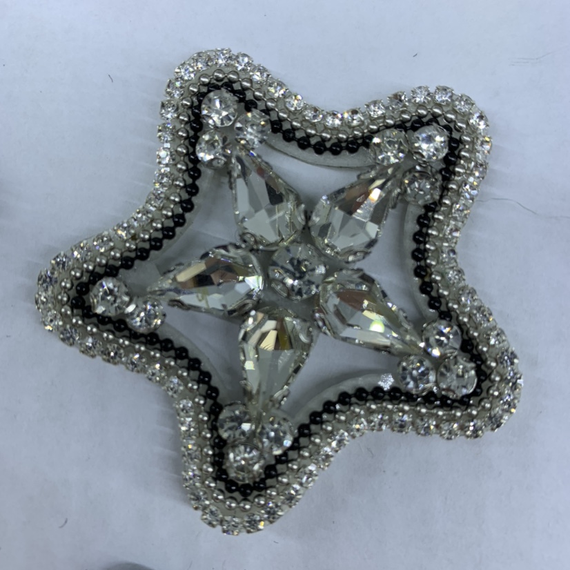 Explosive Clothing With Five-Pointed Rhinestone Diy Shoes, Clothing And Hat