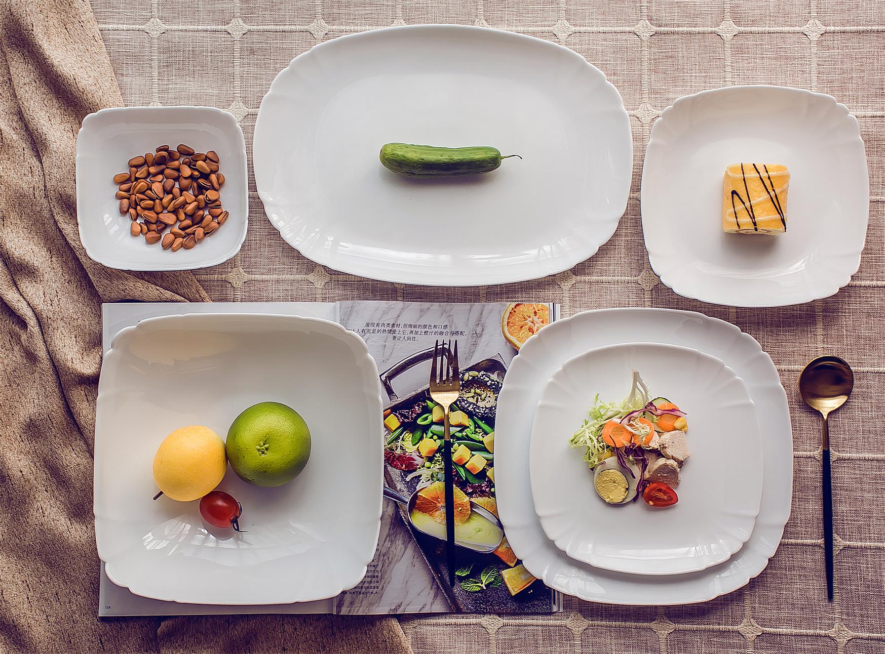 Heat-resistant glass bowls and plates for microwave ovens, good gifts for home use, and kitchenware from Yiwu