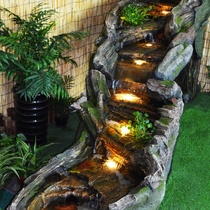 Stacked stone water, courtyard feng shui