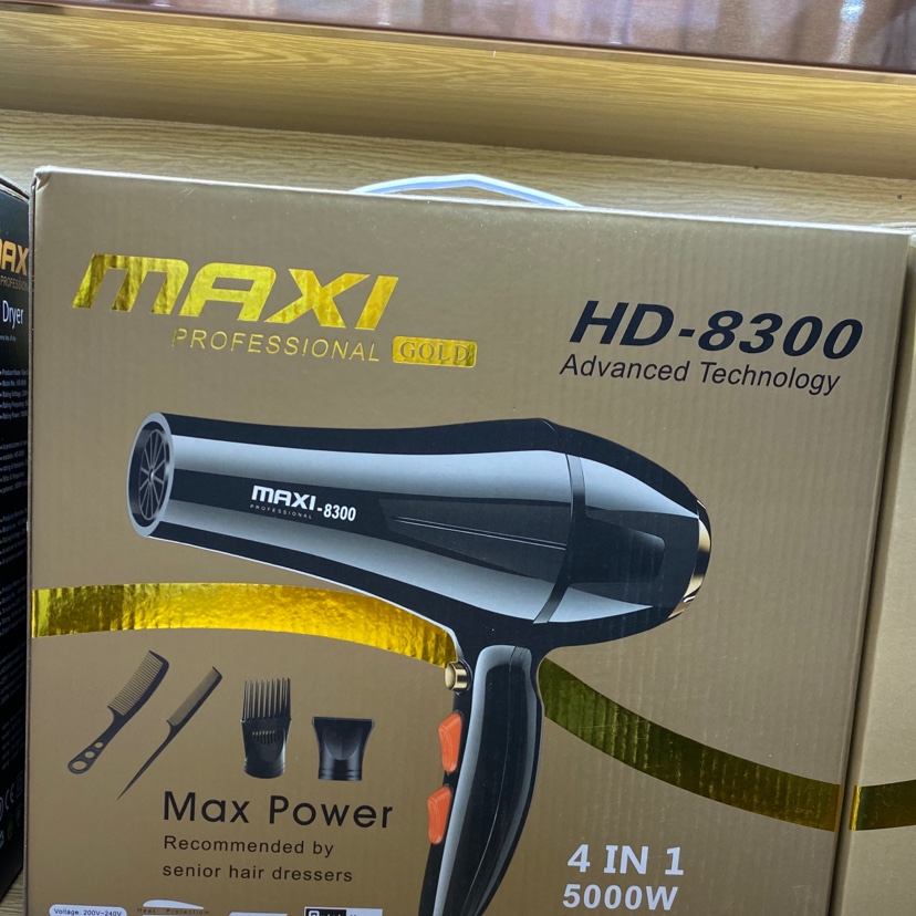 MAXI Hair Dryer 8300 Cross-border Hair Dryer Household hair salon no harm hair high power low power hot and cold air constant temperature gift hair dryer thumbnail